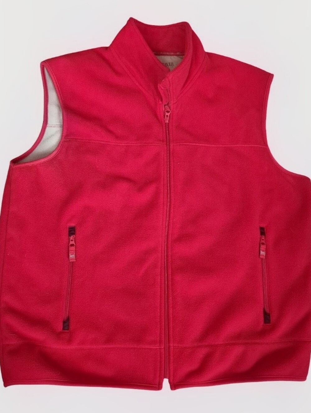 WindRiver Mens Vintage Fleece Zip Front Vest Size XL